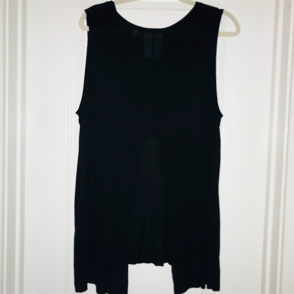 Like new! Black tank top, open back - Picture 4 of 5